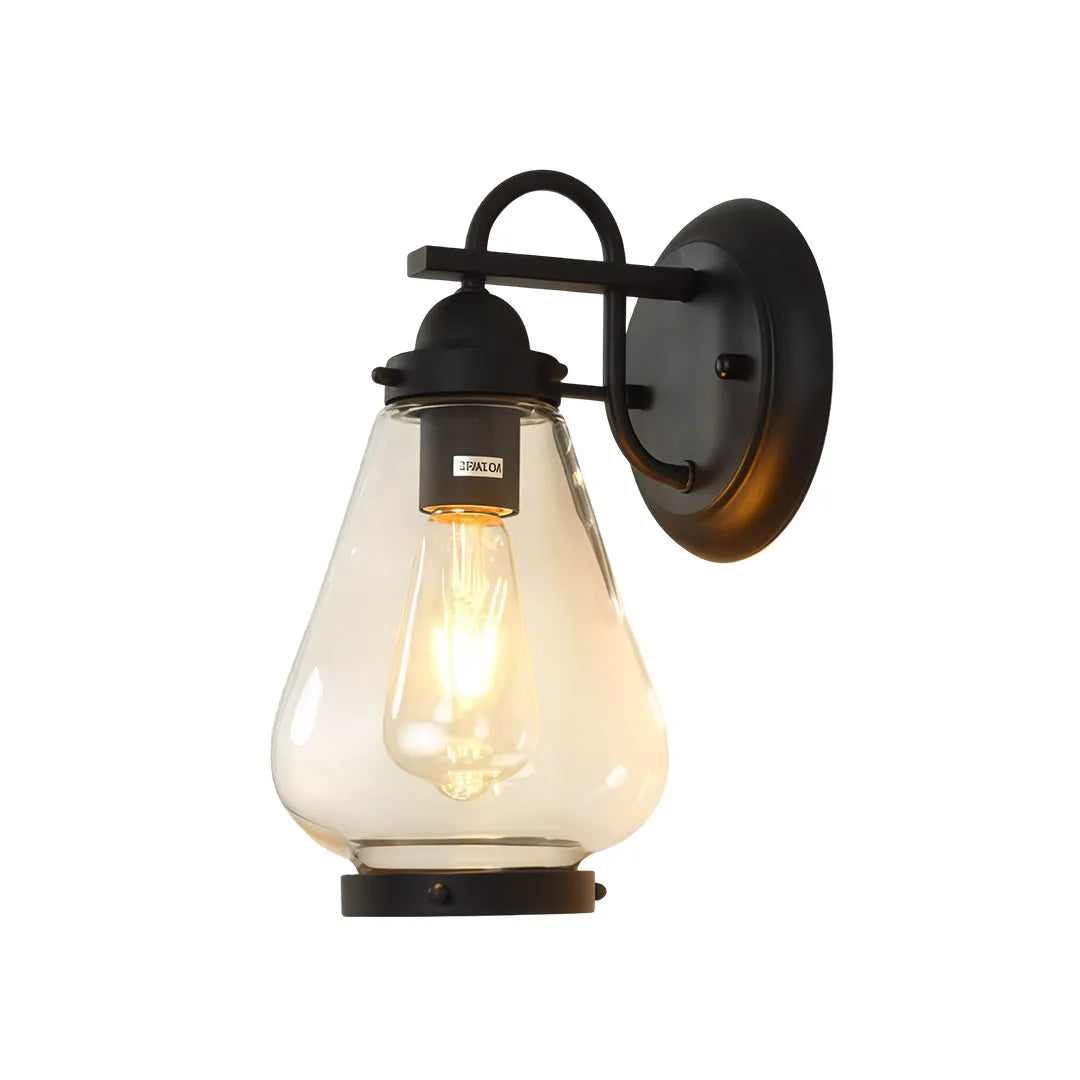 Vintage Sconce Wall Light Clear Glass Outdoor Lantern Light - view 10
