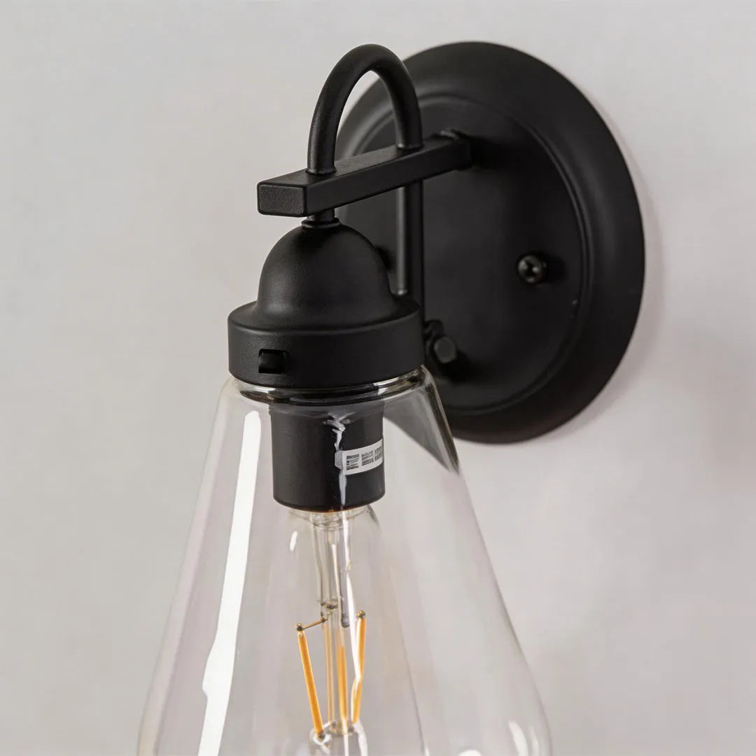 Vintage Sconce Wall Light Clear Glass Outdoor Lantern Light - view 8