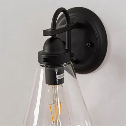 Vintage Sconce Wall Light Clear Glass Outdoor Lantern Light - view 8