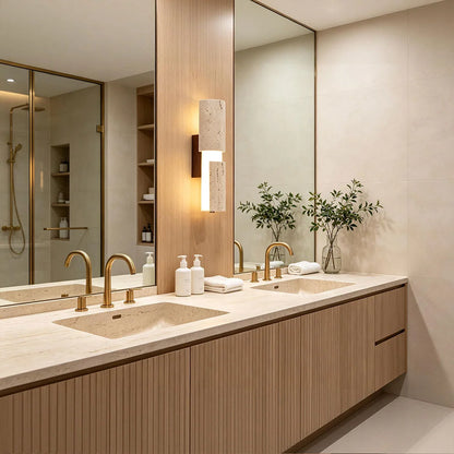 Modern LED Wall Lights Vintage Travertine Ambient Light - view 4