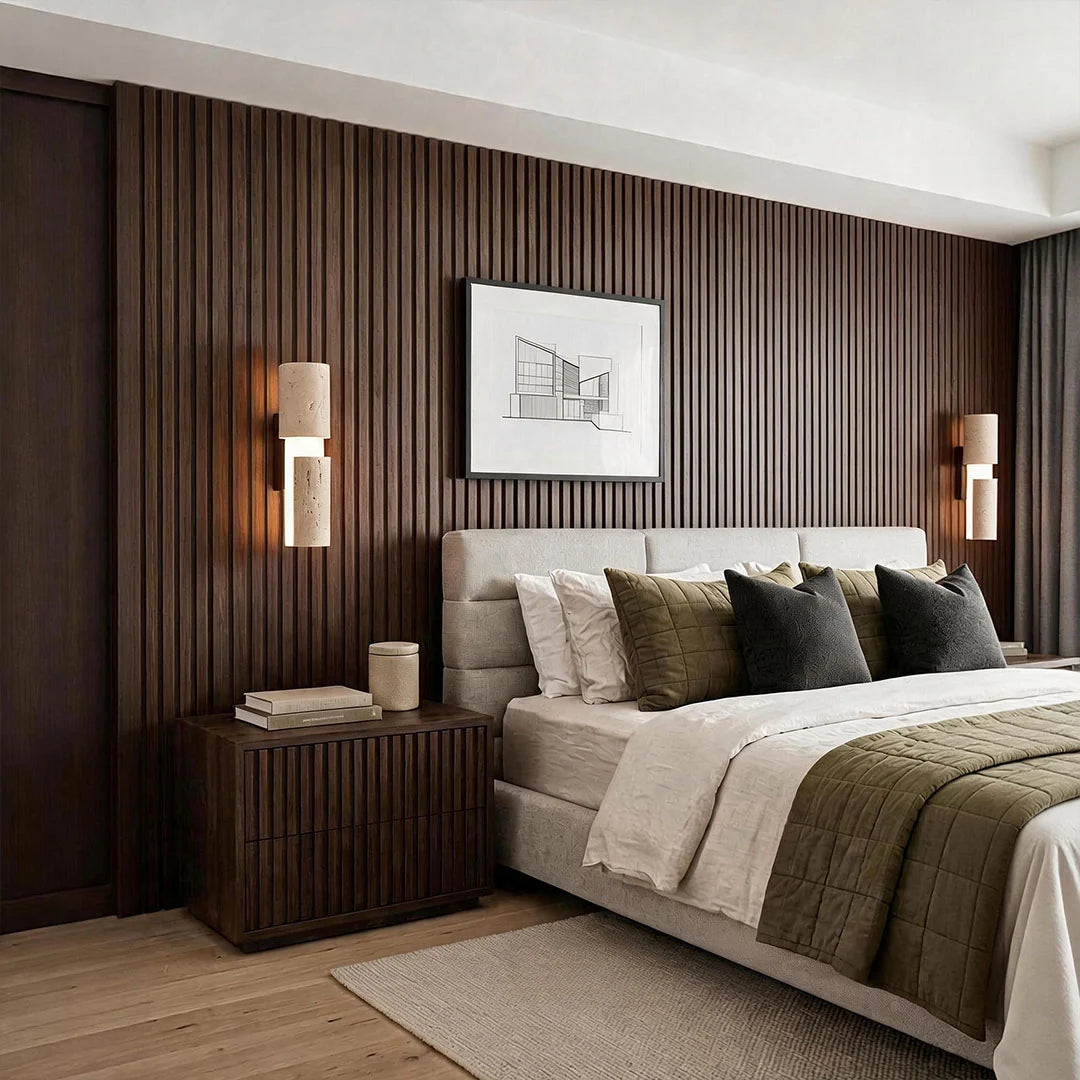 Modern LED Wall Lights Vintage Travertine Ambient Light - view 2