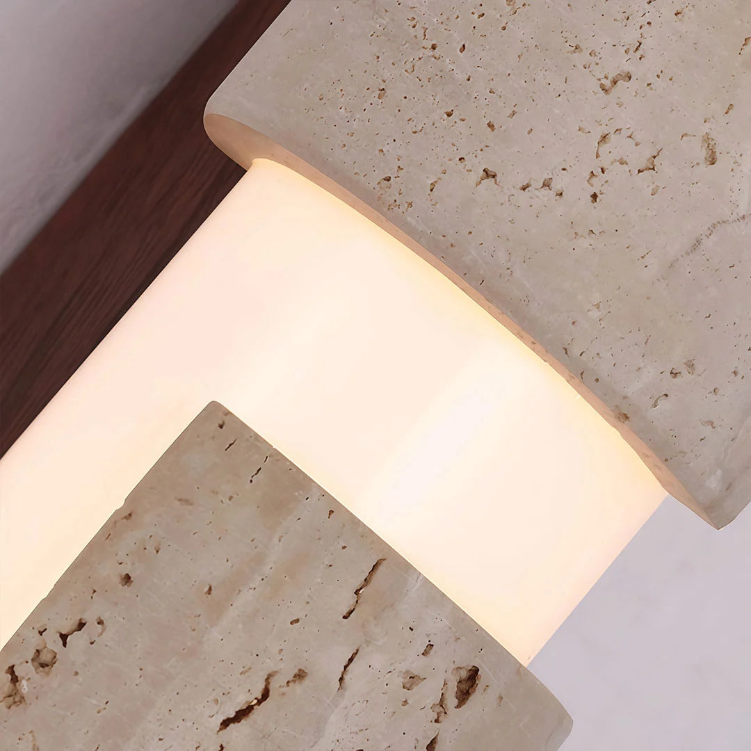 Modern LED Wall Lights Vintage Travertine Ambient Light - view 5