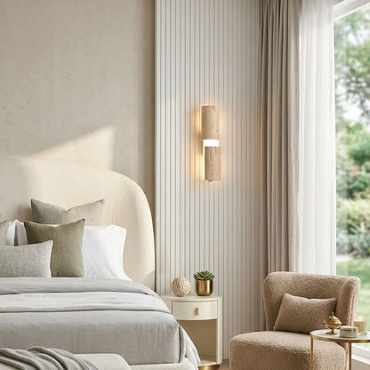 Modern LED Wall Lights Vintage Travertine Ambient Light - view 3