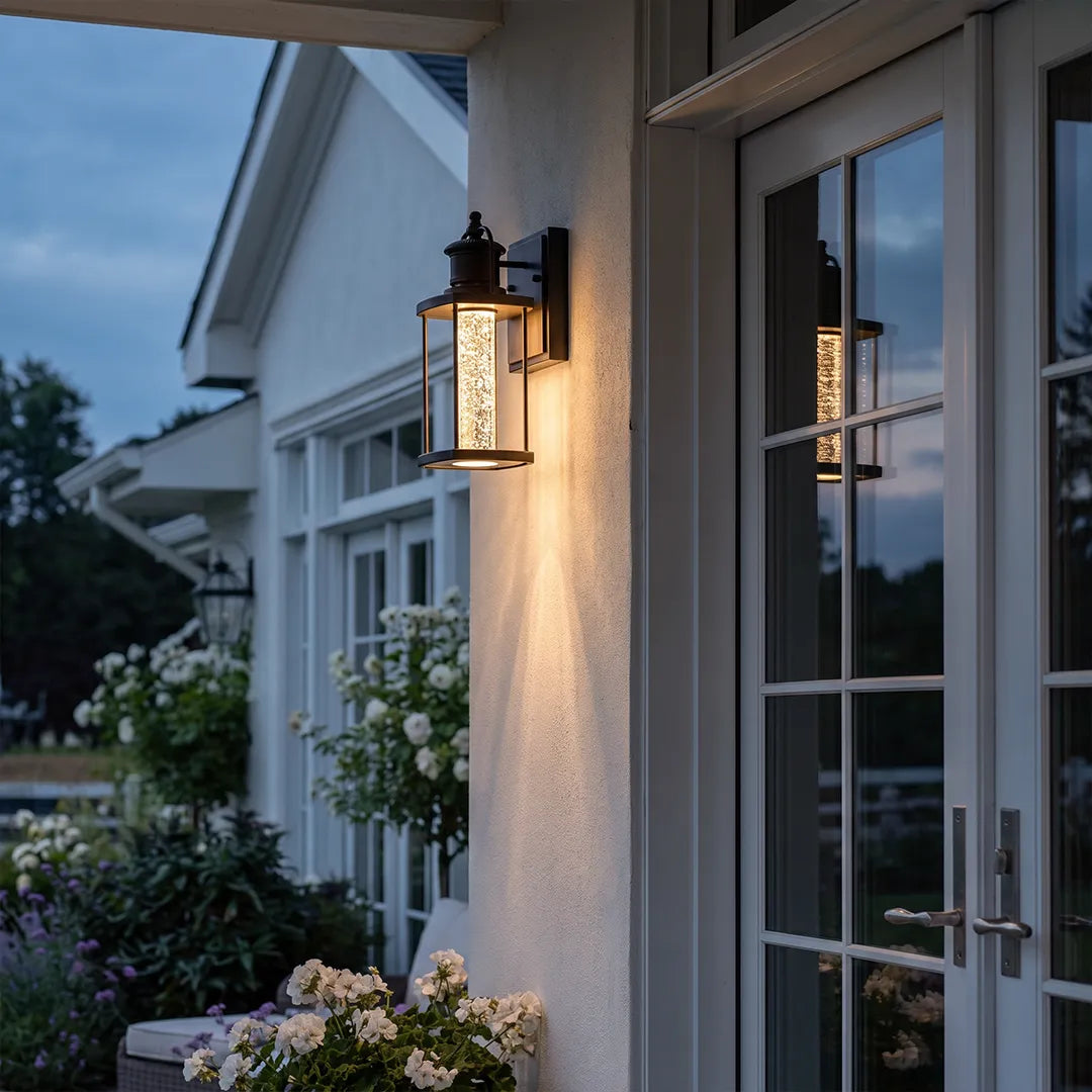 Modern Outdoor Lantern Wall Sconce LED Aluminum Light - view 3