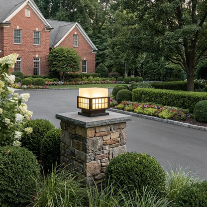 Modern Outdoor Pillar Lights Stainless Steel Columns Light - view 3