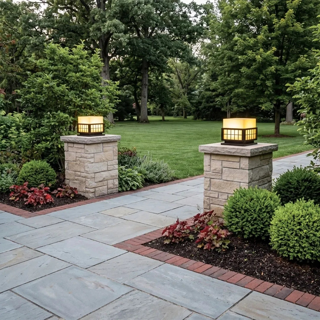 Modern Outdoor Pillar Lights Stainless Steel Columns Light - view 5