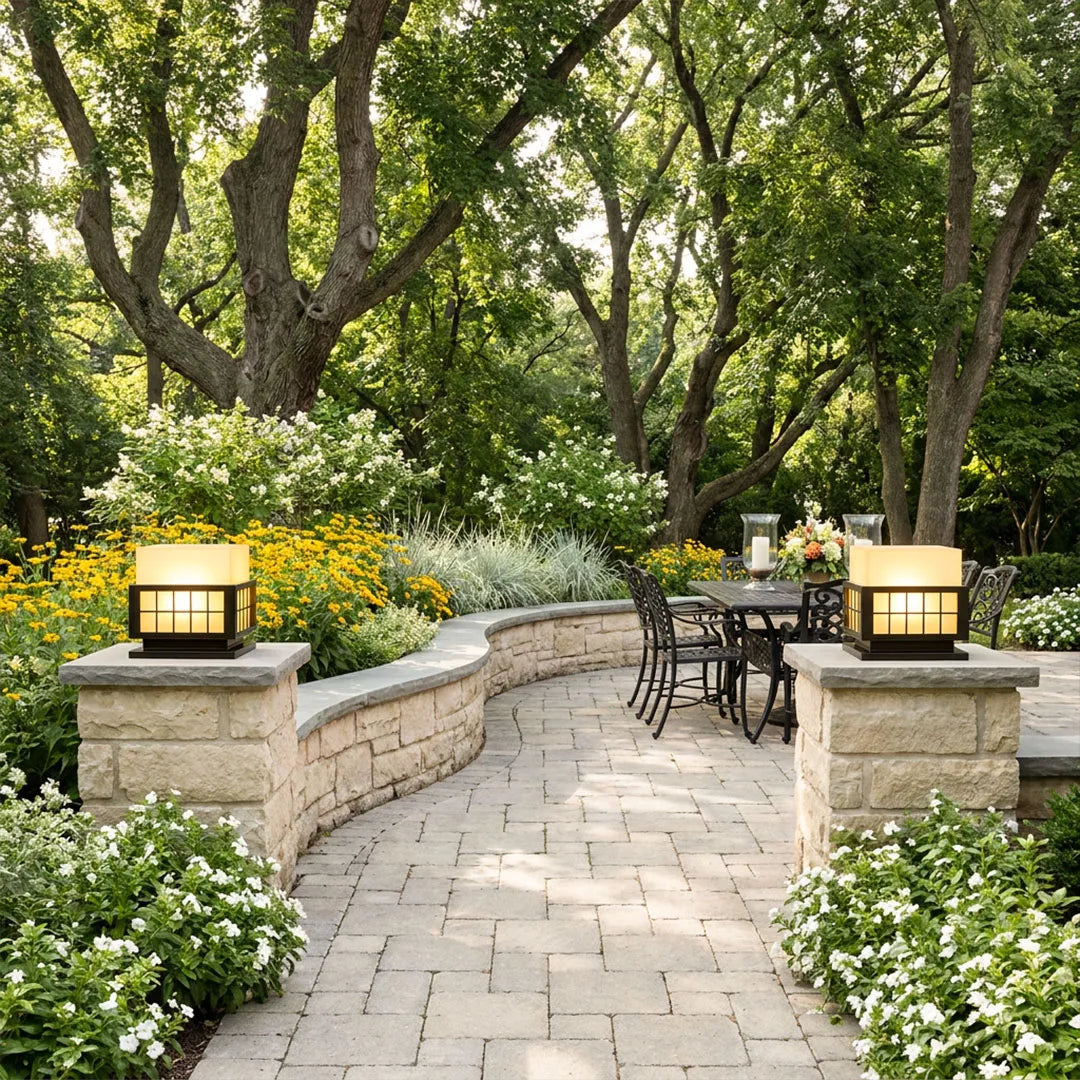 Modern Outdoor Pillar Lights Stainless Steel Columns Light - view 4
