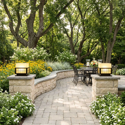 Modern Outdoor Pillar Lights Stainless Steel Columns Light - view 4