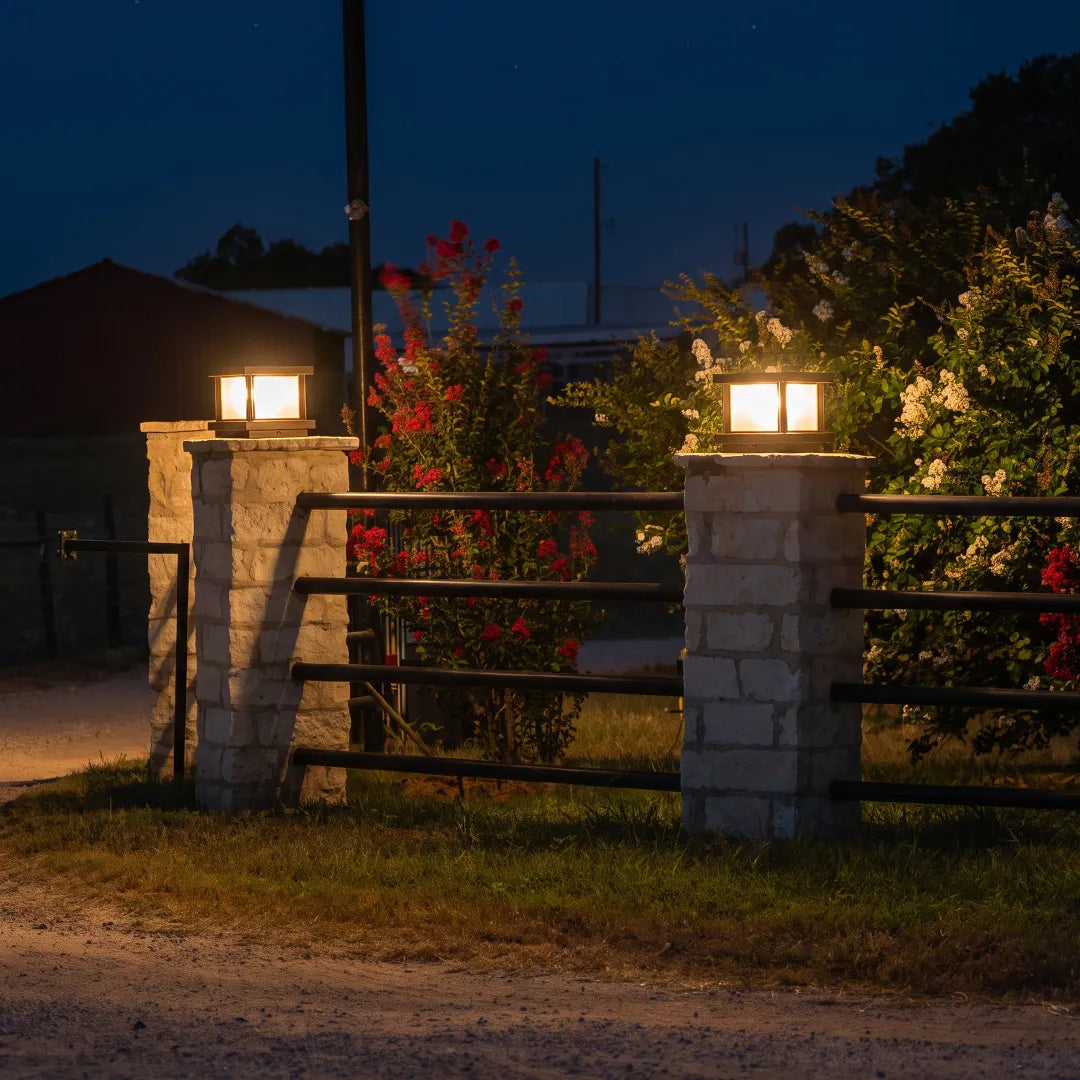 Outdoor Lights for Pillar Tops Modern Copper Waterproof Light - view 6