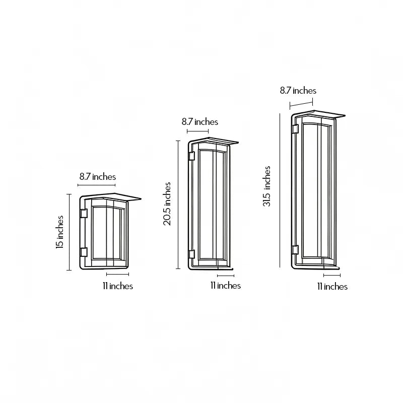 Modern Outdoor Solar Wall Lights Dual-Power Metal Light - view 10