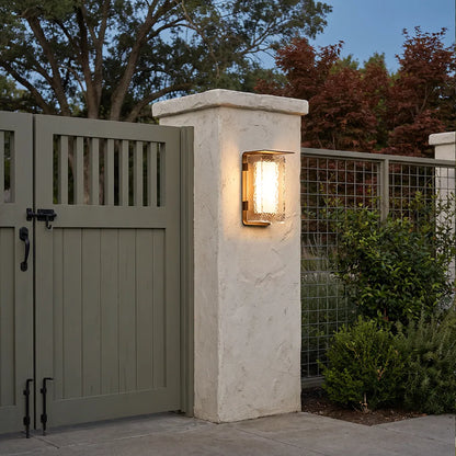 Modern Outdoor Solar Wall Lights Dual-Power Metal Light - view 5