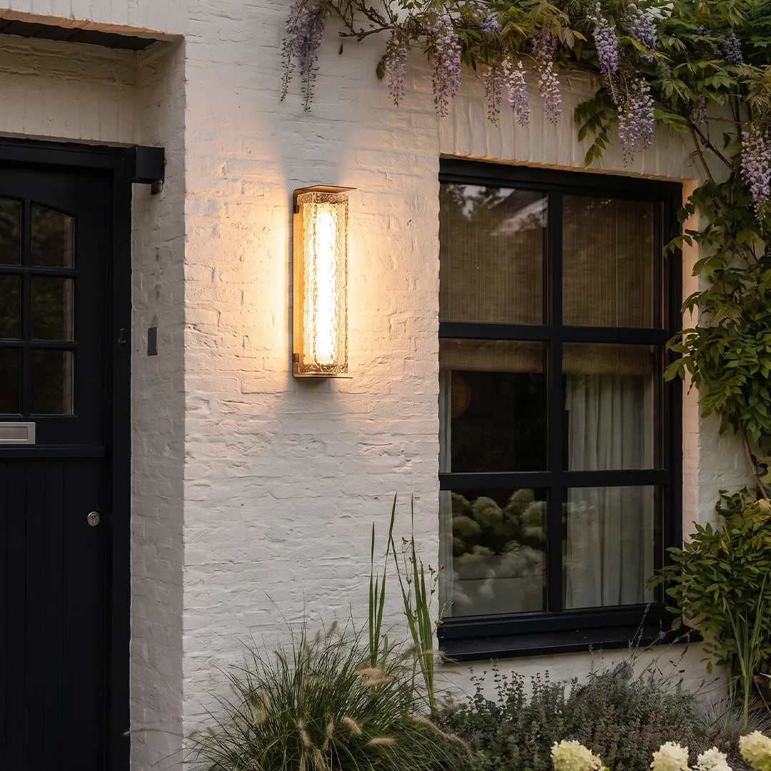 Modern Outdoor Solar Wall Lights Dual-Power Metal Light - view 3