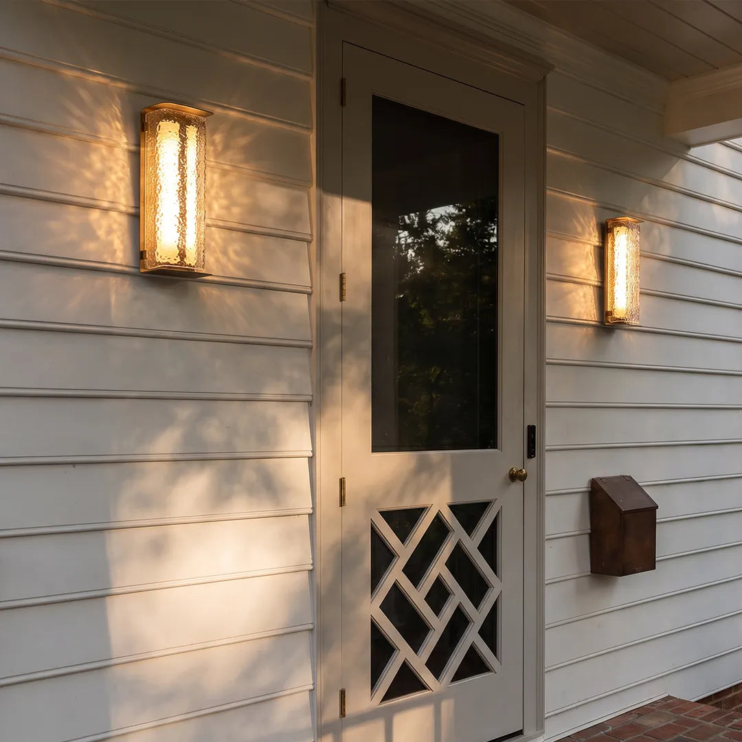 Modern Outdoor Solar Wall Lights Dual-Power Metal Light - view 2