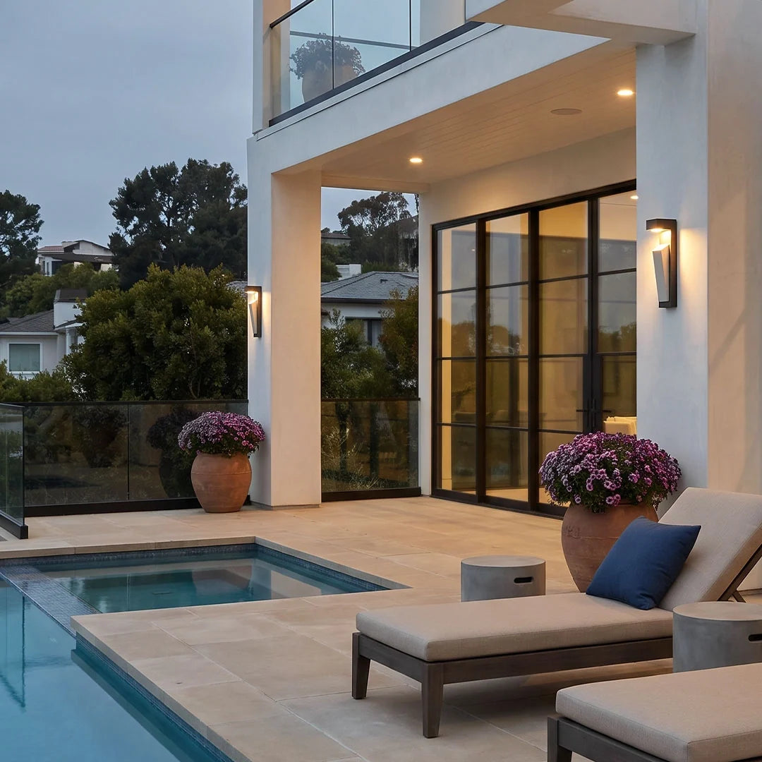 Modern Outdoor Wall Light Minimalist Cement Light - view 2