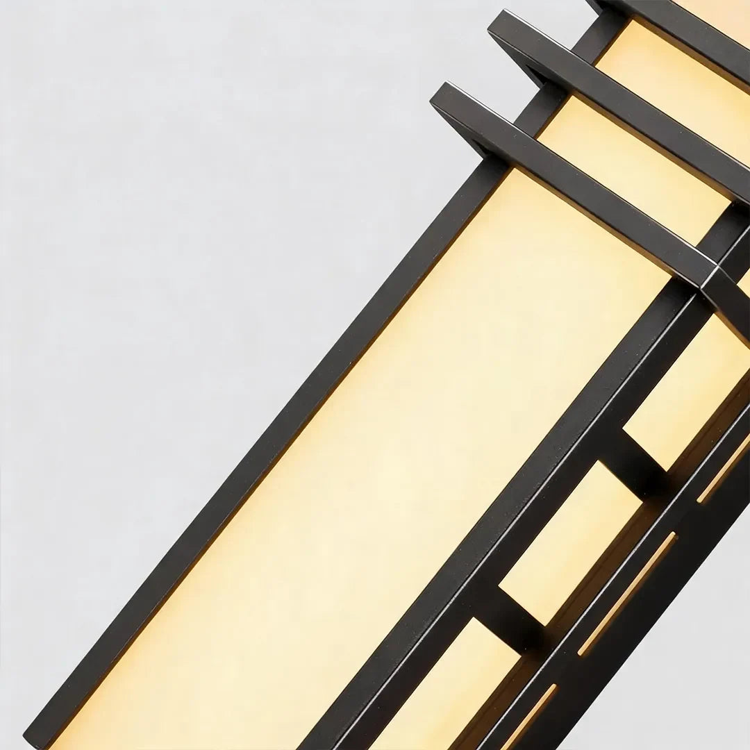 Outdoor Sconce Fixture Modern Geometric Ambient Light - view 7