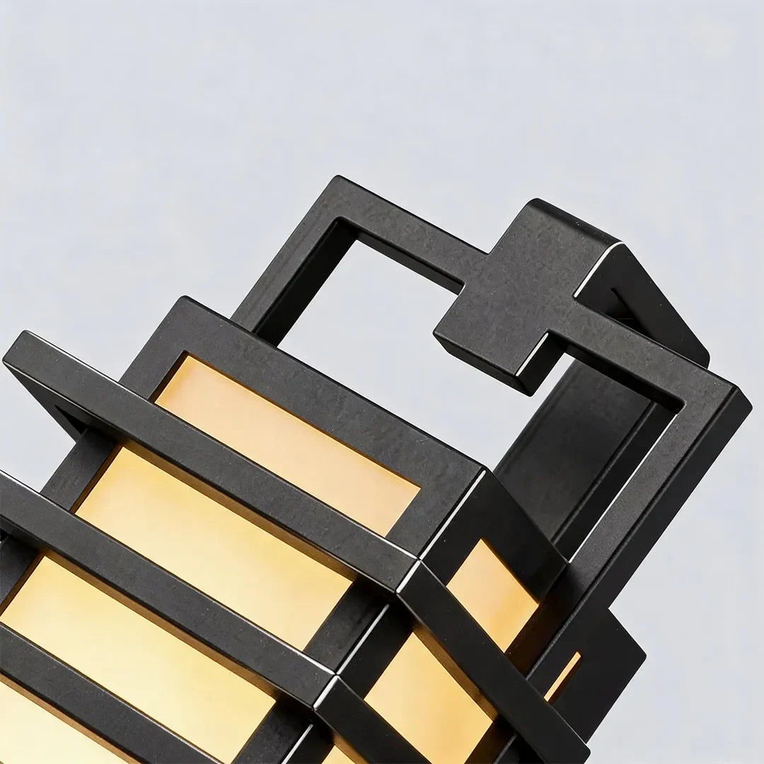 Outdoor Sconce Fixture Modern Geometric Ambient Light - view 8