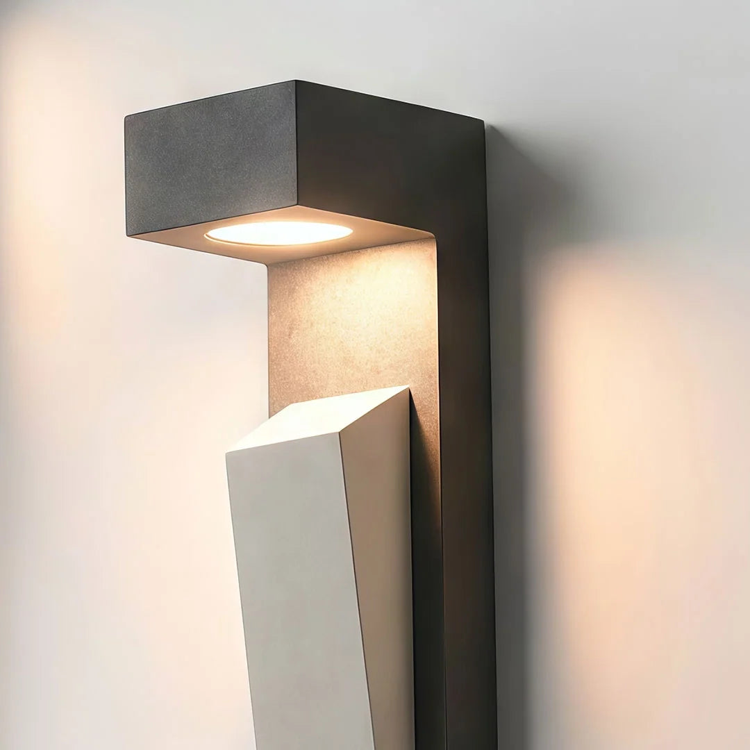 Modern Outdoor Wall Light Minimalist Cement Light - view 7