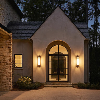 Outdoor Sconce Fixture Modern Geometric Ambient Light - view 6