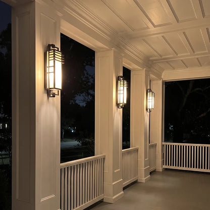 Outdoor Sconce Fixture Modern Geometric Ambient Light - view 3