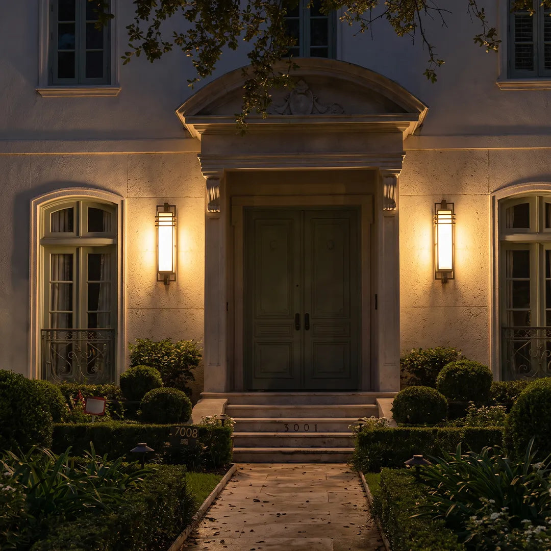 Outdoor Sconce Fixture Modern Geometric Ambient Light - view 5