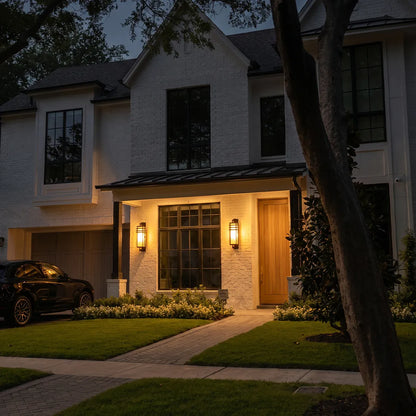 Outdoor Sconce Fixture Modern Geometric Ambient Light - view 2