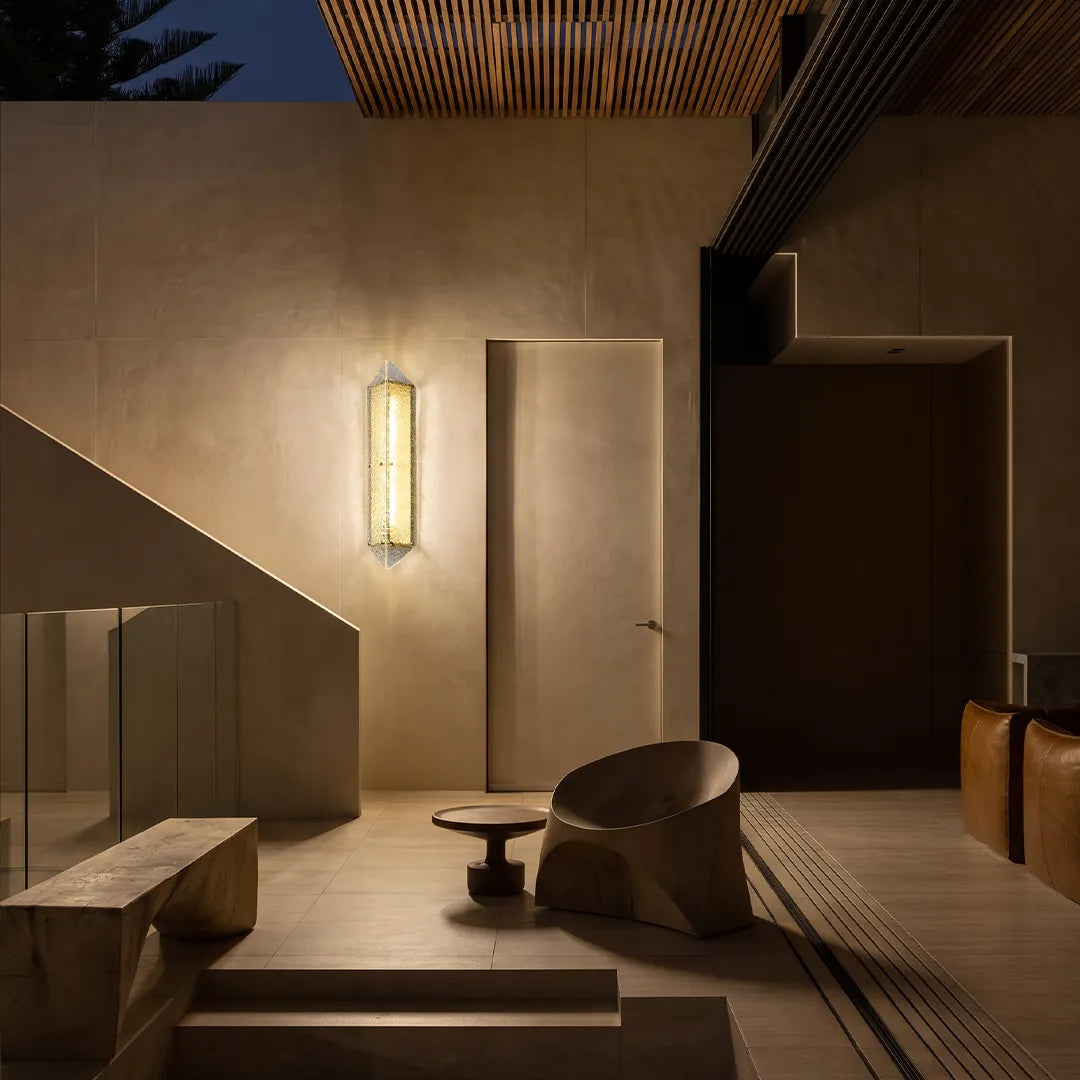 Gold Outdoor Wall Lights Luxury Waterproof LED Art Light - view 6