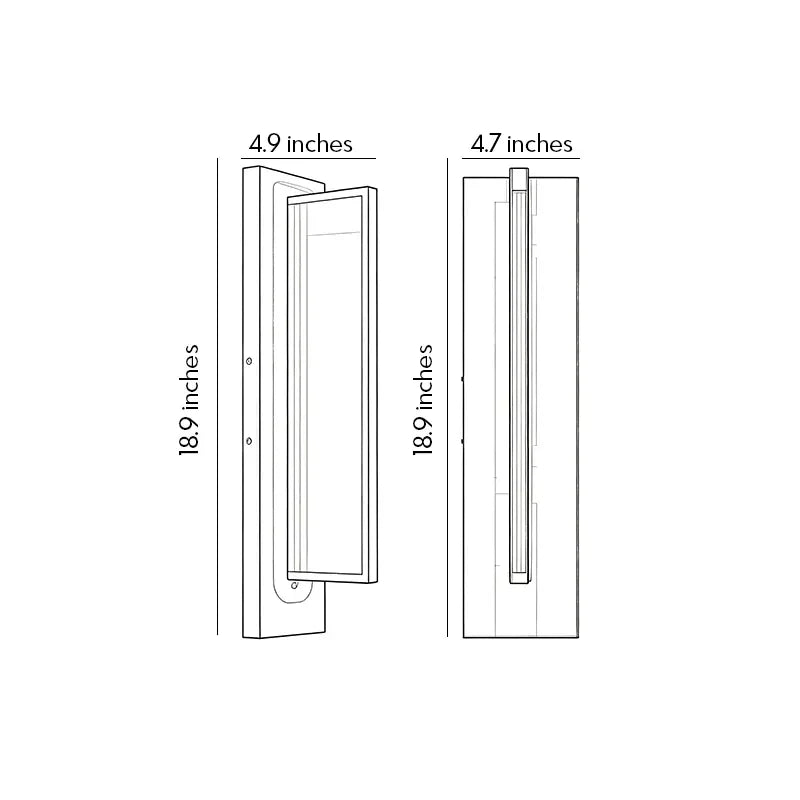 Outdoor Wall Mount Porch Lights Modern Waterproof COB Light - view 10
