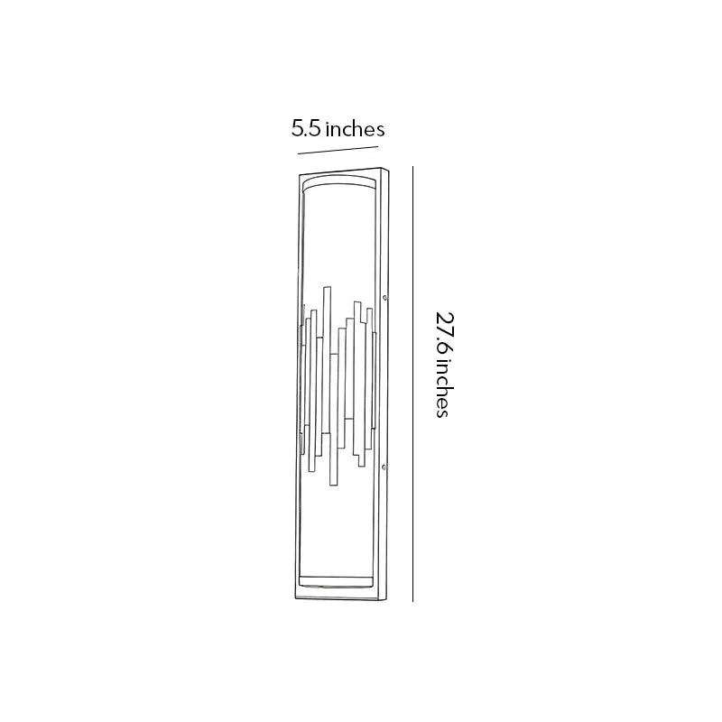Outdoor Lighting Wall Sconce Modern Luxury Waterproof LED Light - view 16