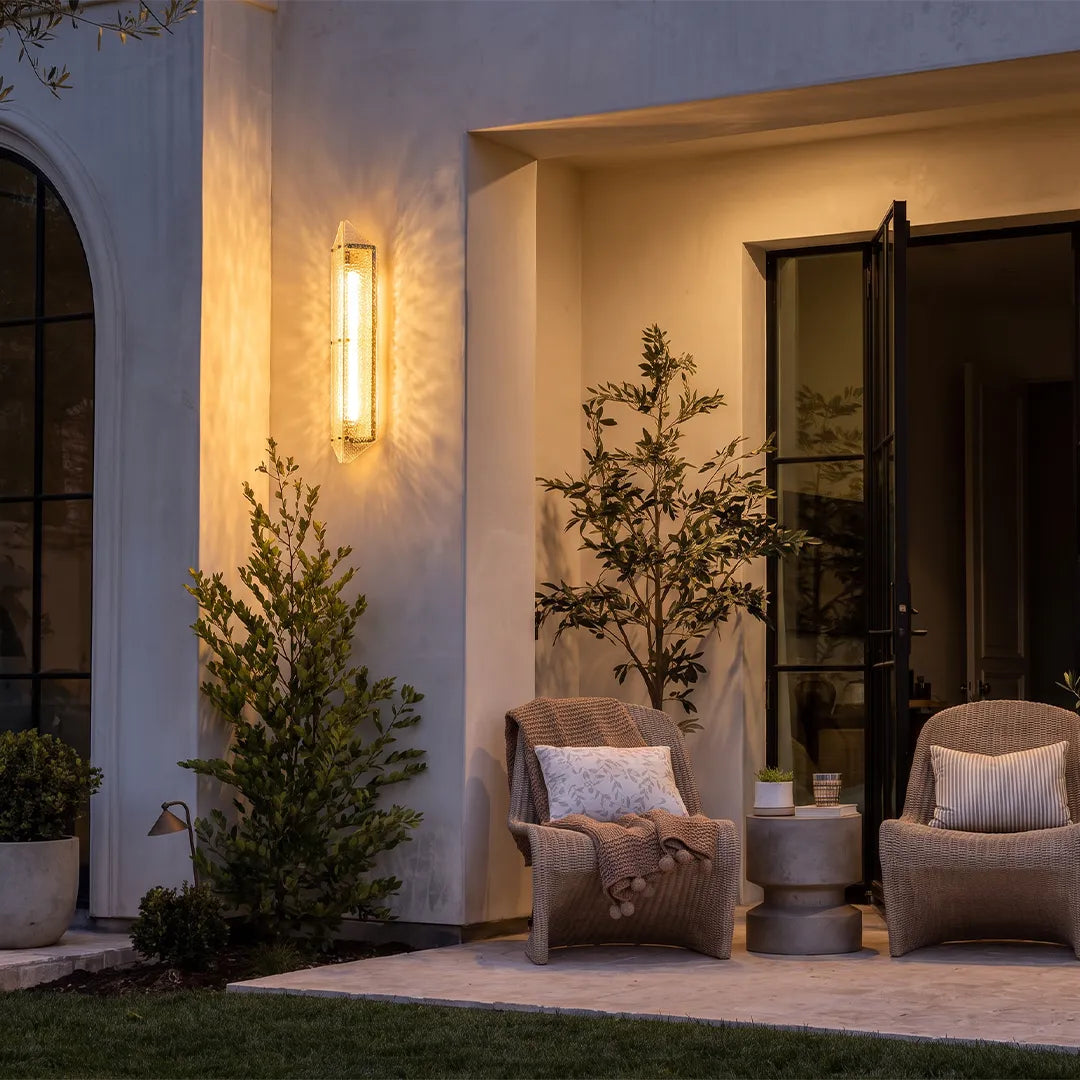 Gold Outdoor Wall Lights Luxury Waterproof LED Art Light - view 2