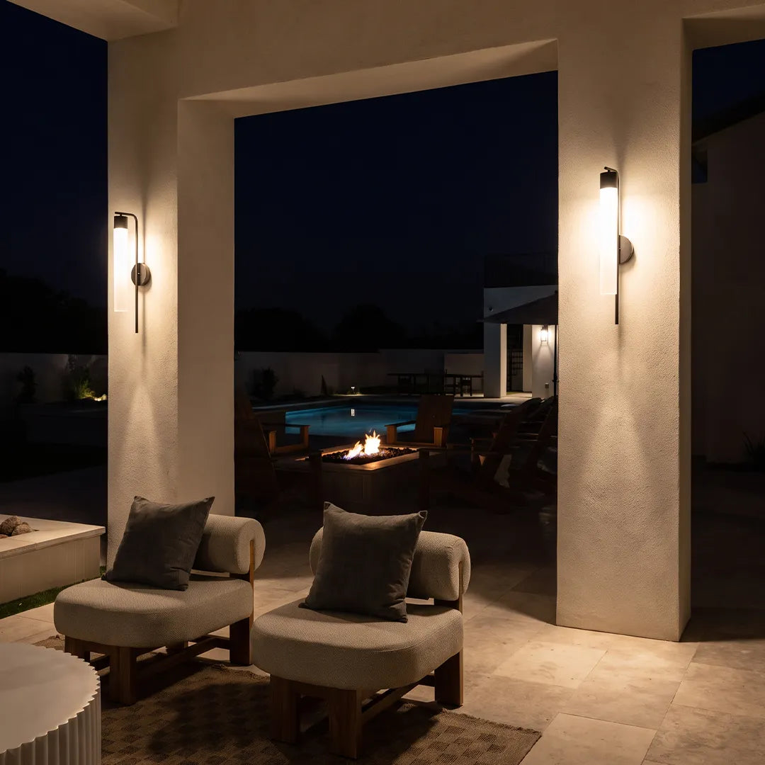 Modern Outdoor Wall Light Waterproof Linear Glass LED Light - view 4