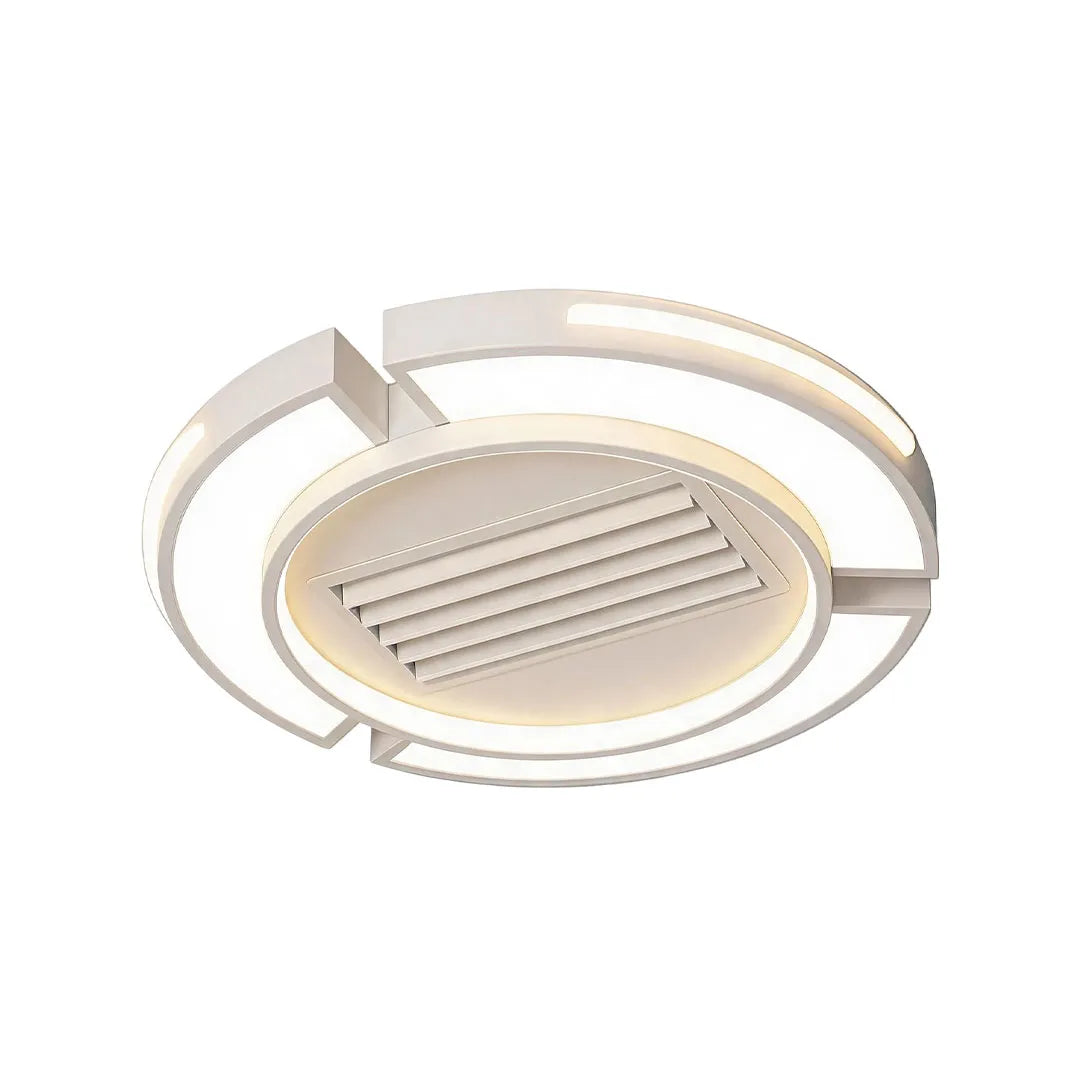 Bladeless Ceiling Fan with Lighting Modern Concealed-Blade LED Light - view 12