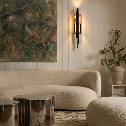 Modern Sculptural Wall Sconce Luxury Brass Decorative Light - view 5