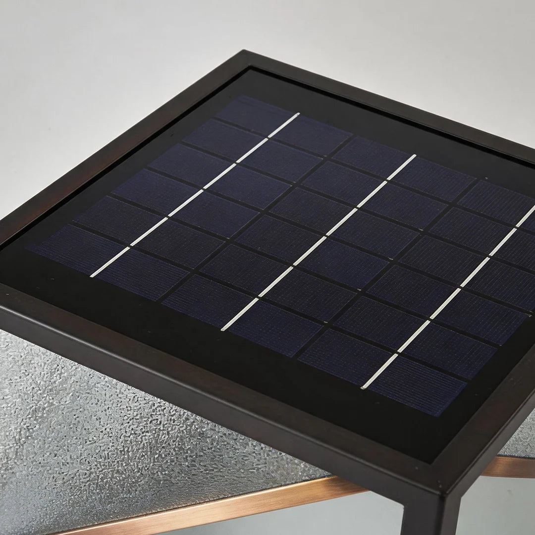 Black Outdoor Pillar Lights Modern Square Copper Waterproof Light - view 7
