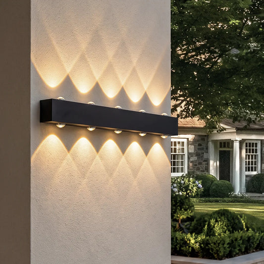 Outdoor Up Down LED Wall Light Modern Style Linear Light
