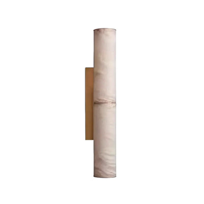 Modern Vertical Wall Sconce Luxury Marble Cylinder Light - view 7