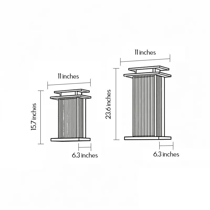 Modern Vertical Wall Sconce Ribbed Glass Outdoor Light - view 11