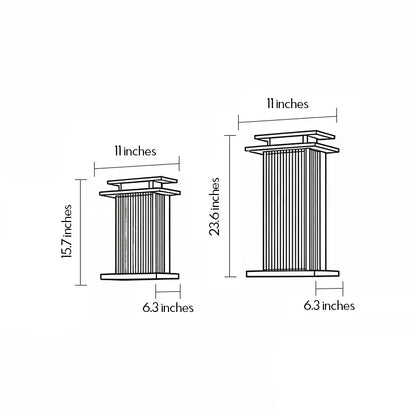Modern Vertical Wall Sconce Ribbed Glass Outdoor Light - view 11