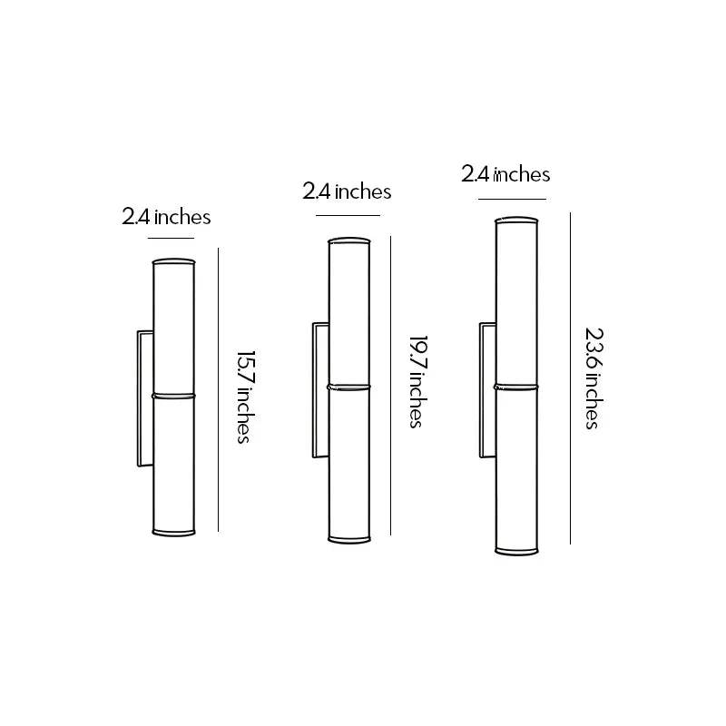 Modern Vertical Wall Sconce Luxury Marble Cylinder Light - view 13