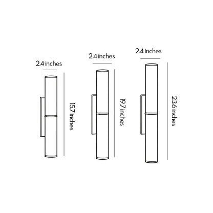 Modern Vertical Wall Sconce Luxury Marble Cylinder Light - view 13