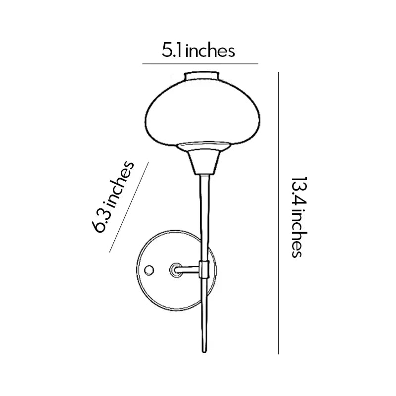 Modern Wall Light Fixture Torch Glass Ambient Wall Sconce - view 10