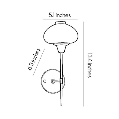 Modern Wall Light Fixture Torch Glass Ambient Wall Sconce - view 10
