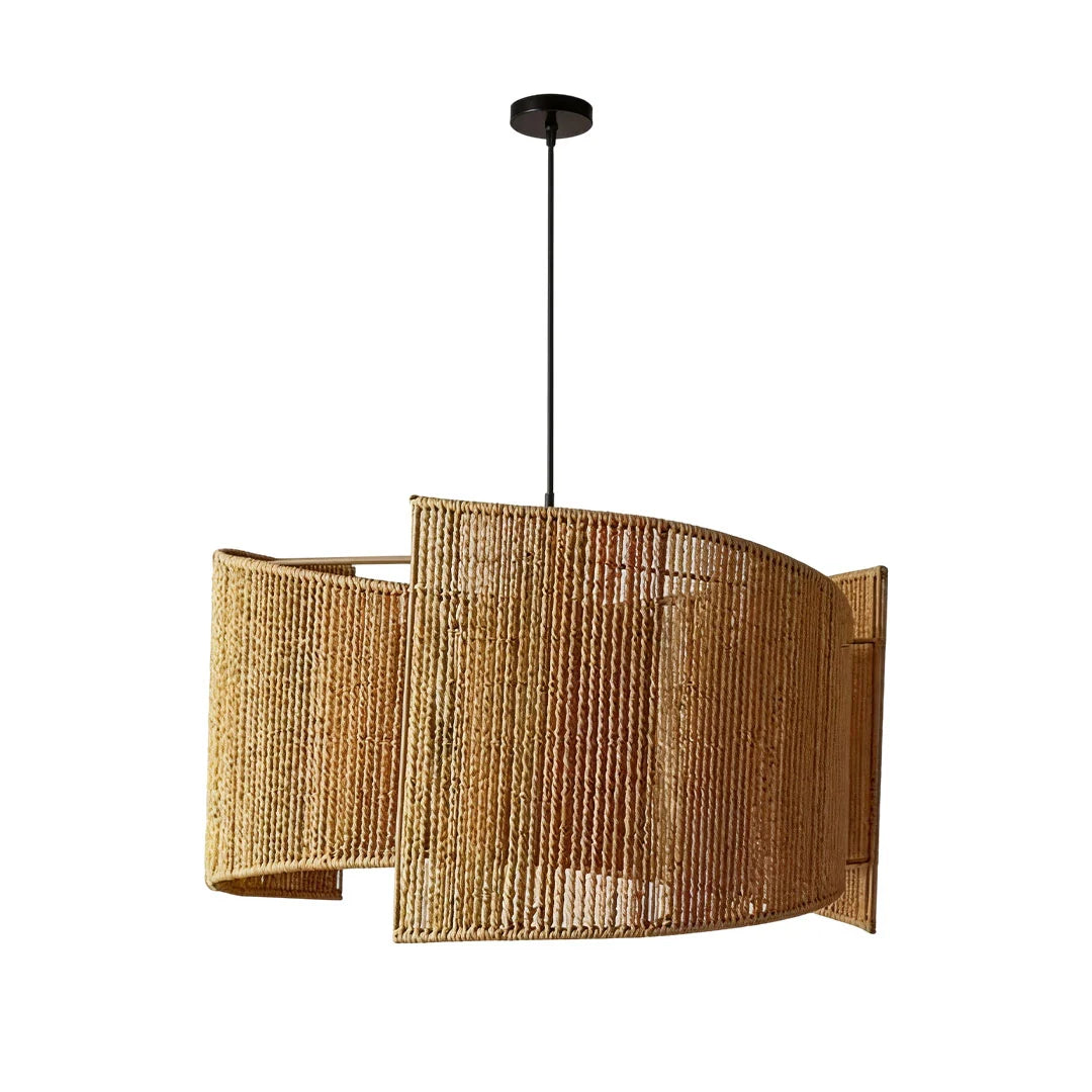 Rattan Woven Pendant Light Wabi-Sabi Rope Ceiling Light - view 9