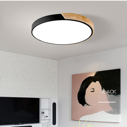 LED Wood Nordic Ceiling Lights Flush Mount Lighting Ceiling Lamp - view 3