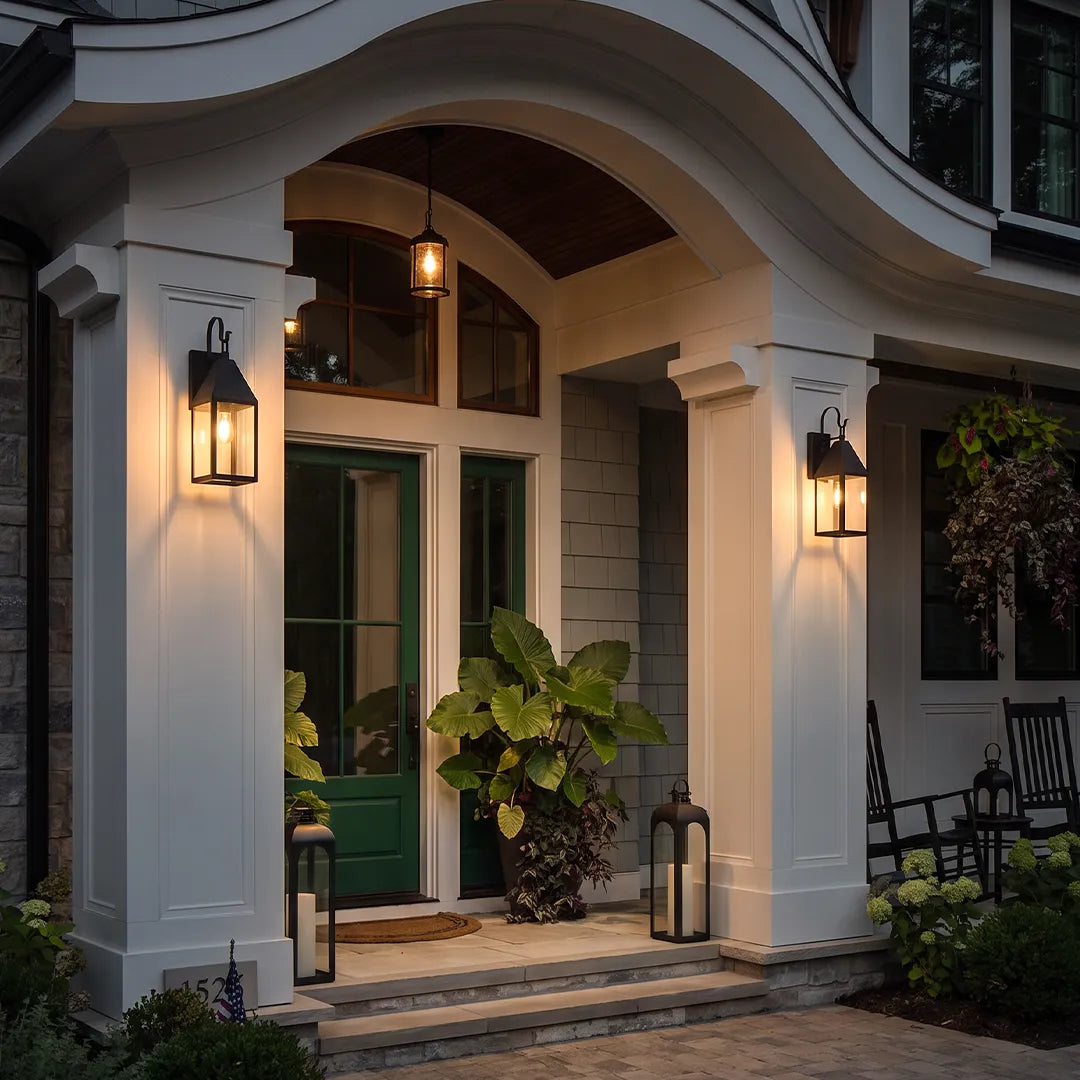 2 PCS Outdoor Black Sconce Vintage Style Wall Lantern - view 2