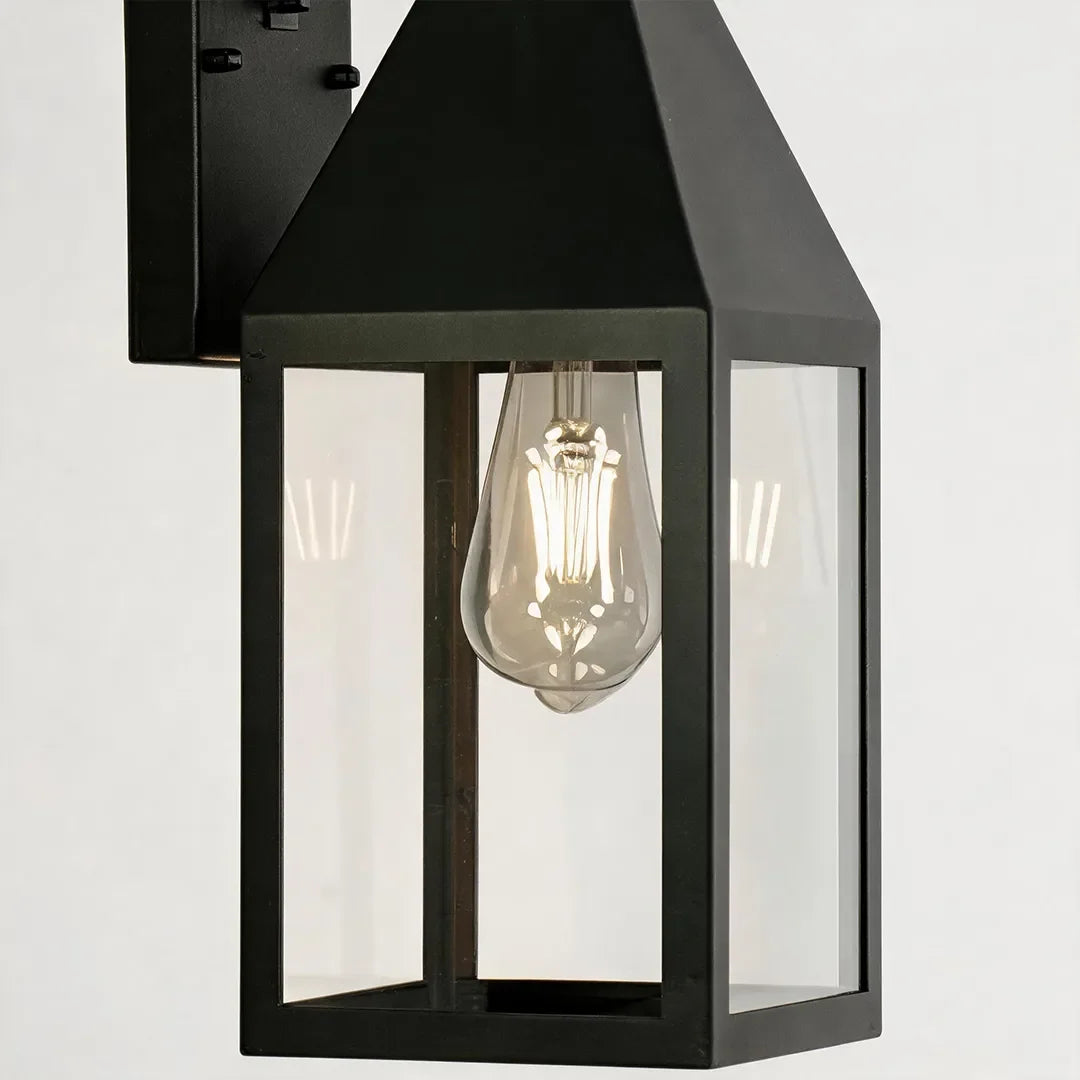 2 PCS Outdoor Black Sconce Vintage Style Wall Lantern - view 7
