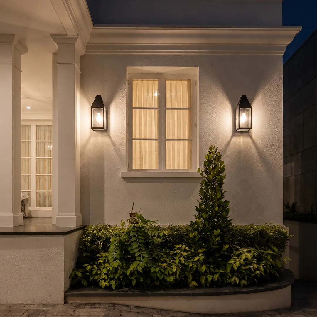 2 PCS Outdoor Black Sconce Vintage Style Wall Lantern - view 5