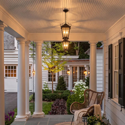 2 PCS Outdoor Ceiling Pendant Light European Vintage Hanging Lantern - view 4