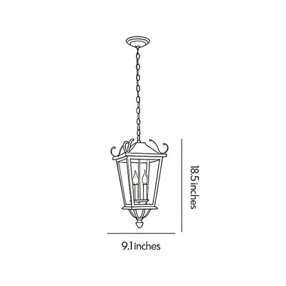 2 PCS Outdoor Ceiling Pendant Light European Vintage Hanging Lantern - view 10