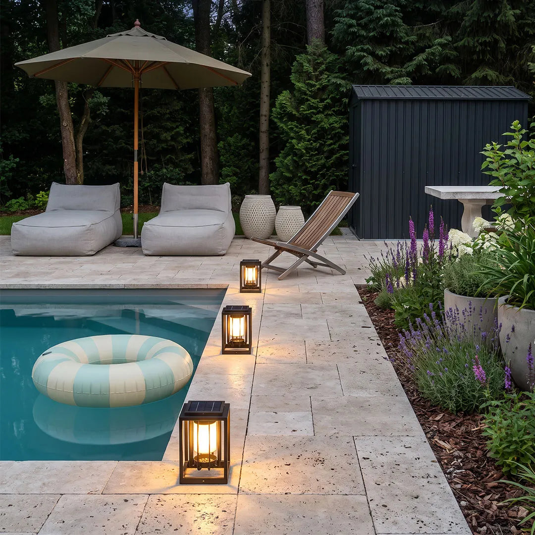 Outdoor Lantern Light Fixture Modern Landscape Lighting - view 2
