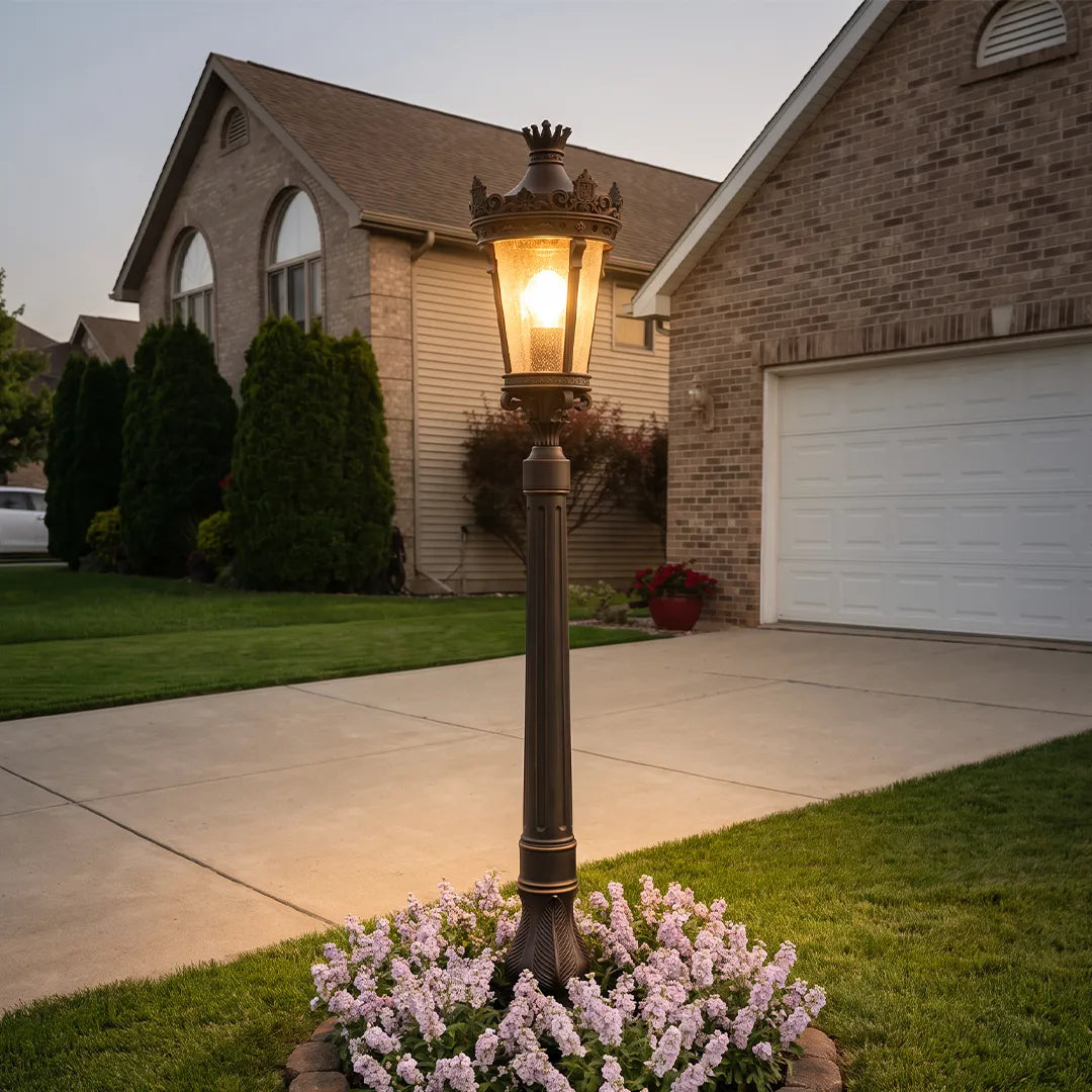 Lamp Post Light Fixture European Vintage Outdoor Light - view 5